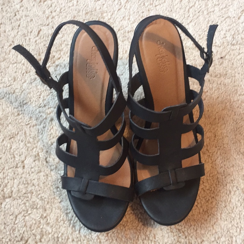 Charlotte Russe black wedges